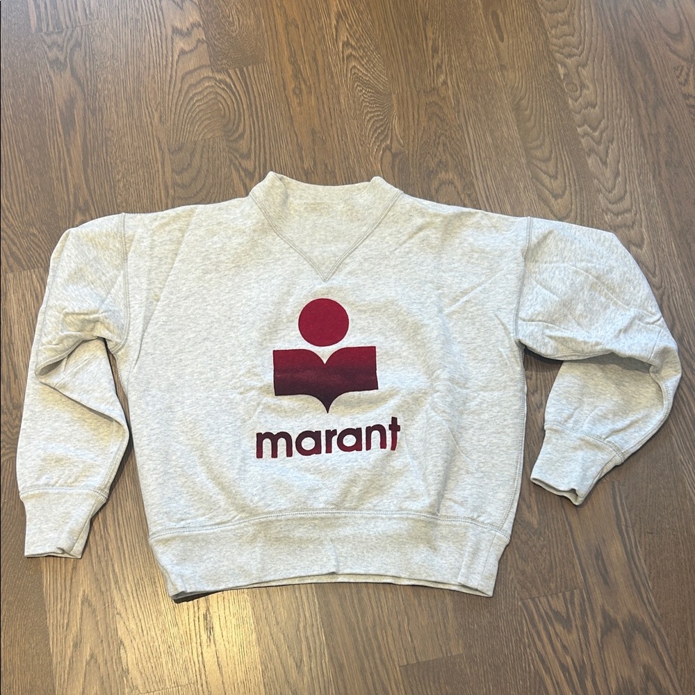 Isabel Marant Gray and Red Sweatshirt